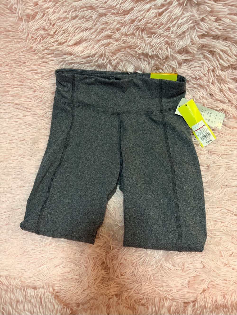 NWT all in Motion High-Waist Heather Charcoal Capri leggings